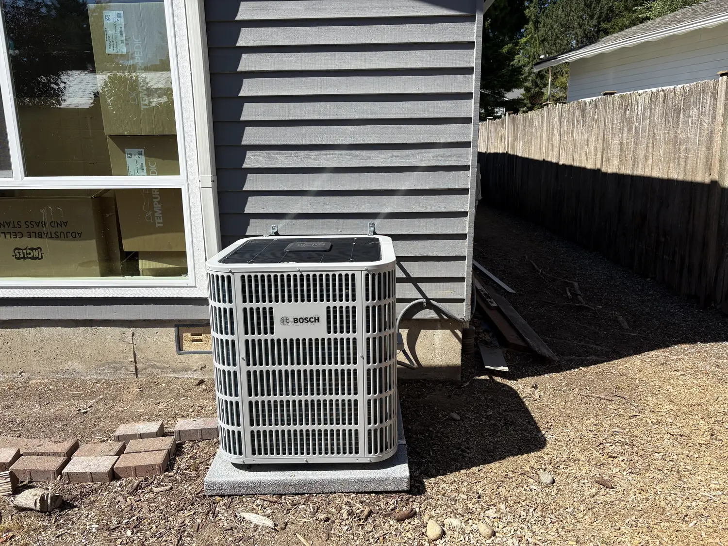 Bosch heat pump outdoor unit installation