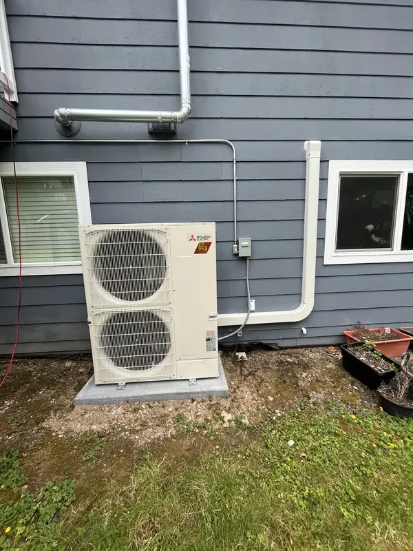 Exterior Mitsubishi Electric air conditioner install