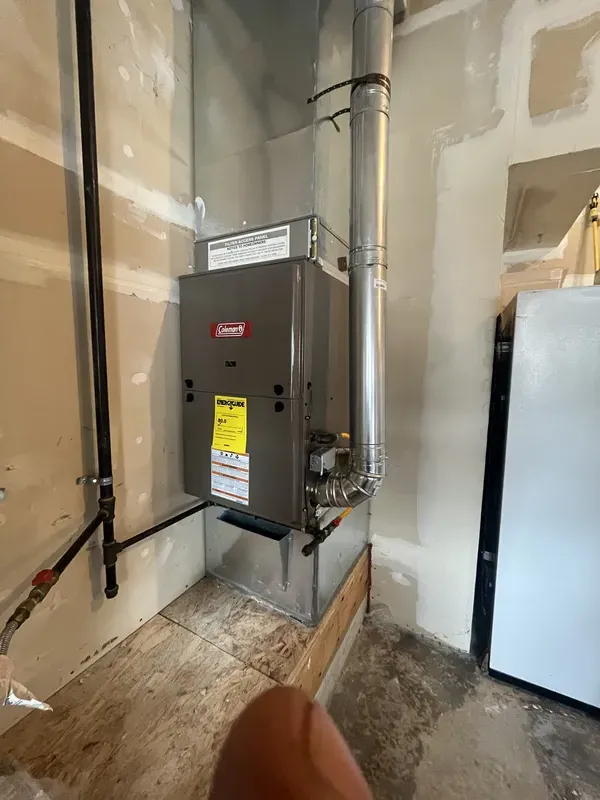 New Coleman furnace install with new ducts