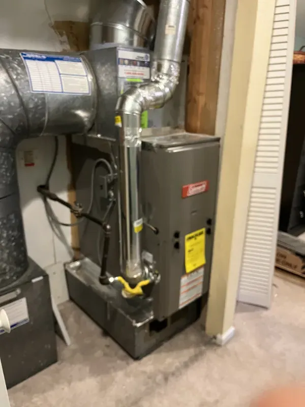 Large Coleman furnace install with ductwork